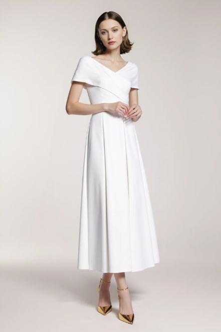 Elegancka sukienka off-shoulders na studniówkę 2026