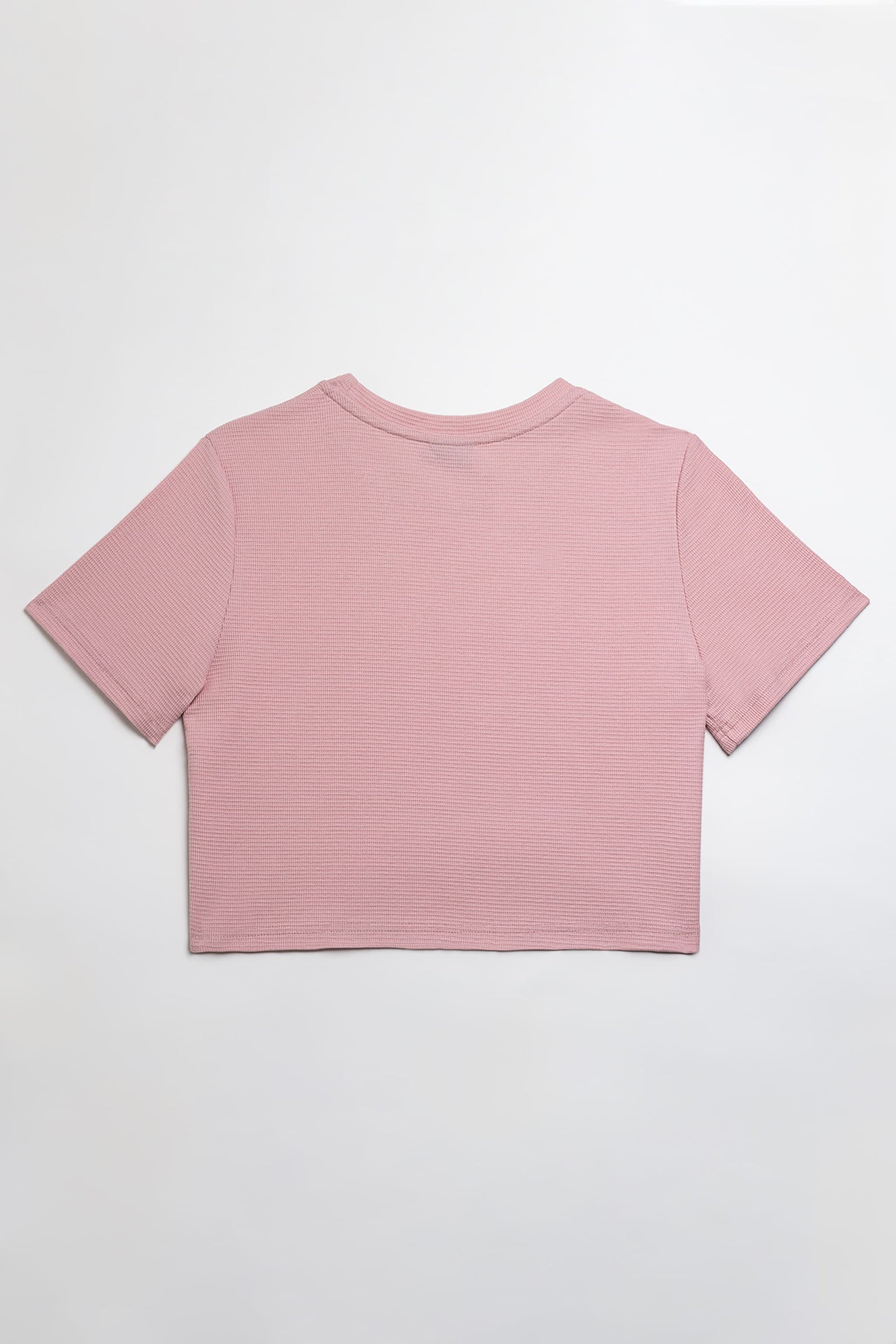 KRÓTKI T-SHIRT LILA – SOFT PINK