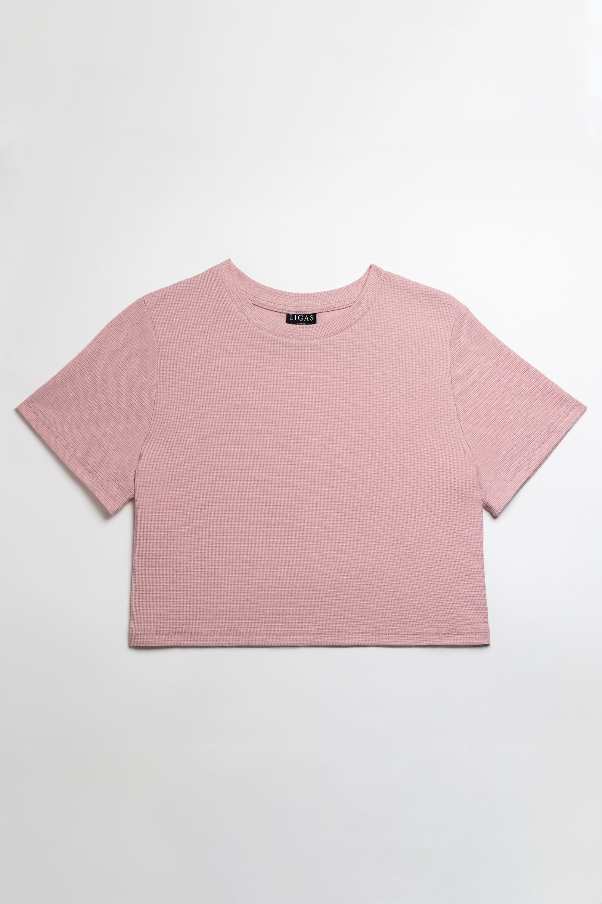 KRÓTKI T-SHIRT LILA – SOFT PINK