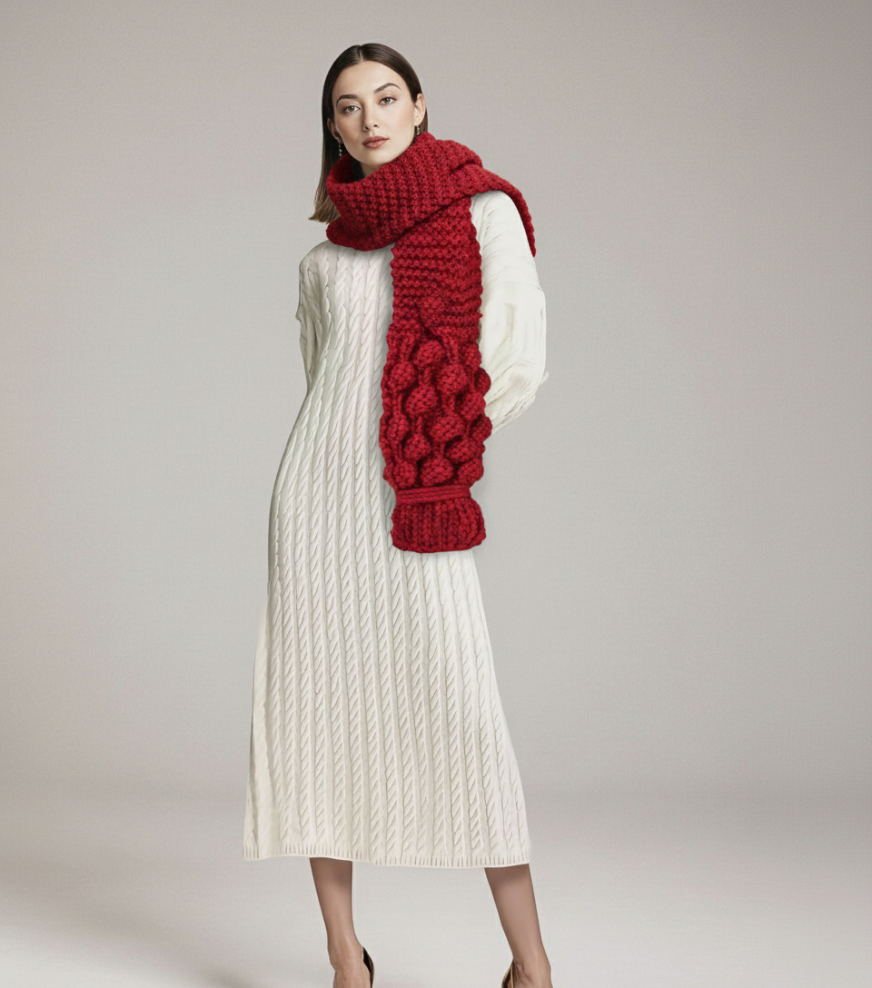 Miękki gruby bawełniany szalik