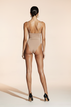 Backless One-Shoulder Ruched Bodycon Maxi Dress