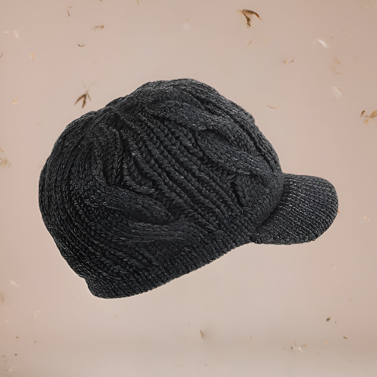 Wełniana czapka z daszkiem