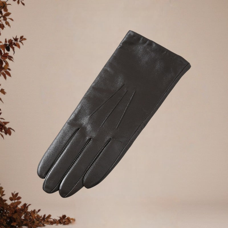 Stylowe rękawiczki z wydłużonej koziej skóry