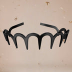 Zębata opaska na głowę w kształcie litery U