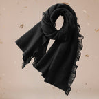 Cienki jednowarstwowy szal kaszmirowy