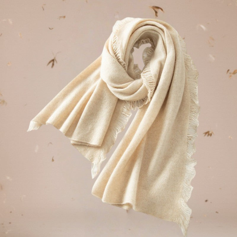 Cienki jednowarstwowy szal kaszmirowy