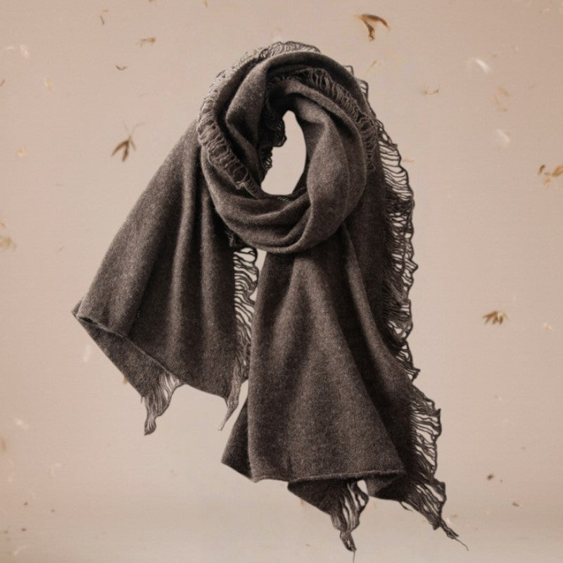 Cienki jednowarstwowy szal kaszmirowy
