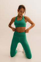 LEGGINSY Z WYSOKIM STANEM ICON, LUMEA™️ – EMERALD GREEN