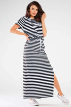 MAXI dress with a slit on the leg