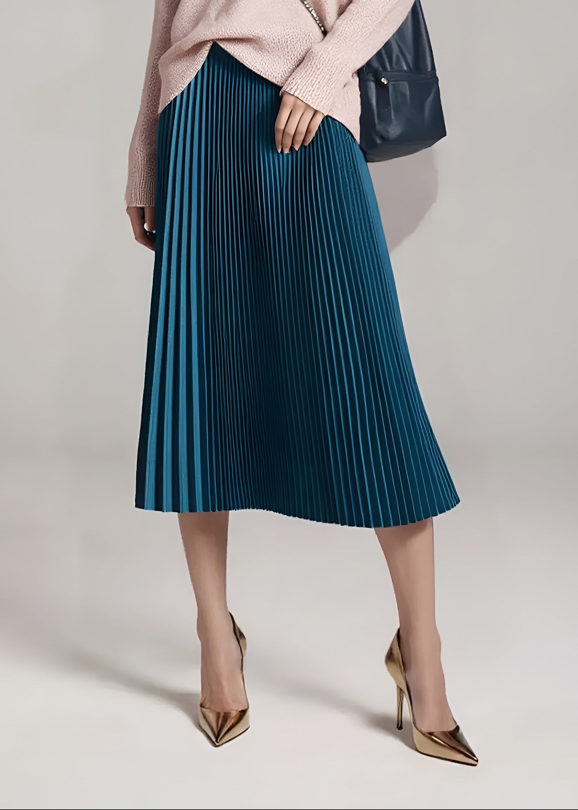 Plisowana spódnica retro na każdą porę roku