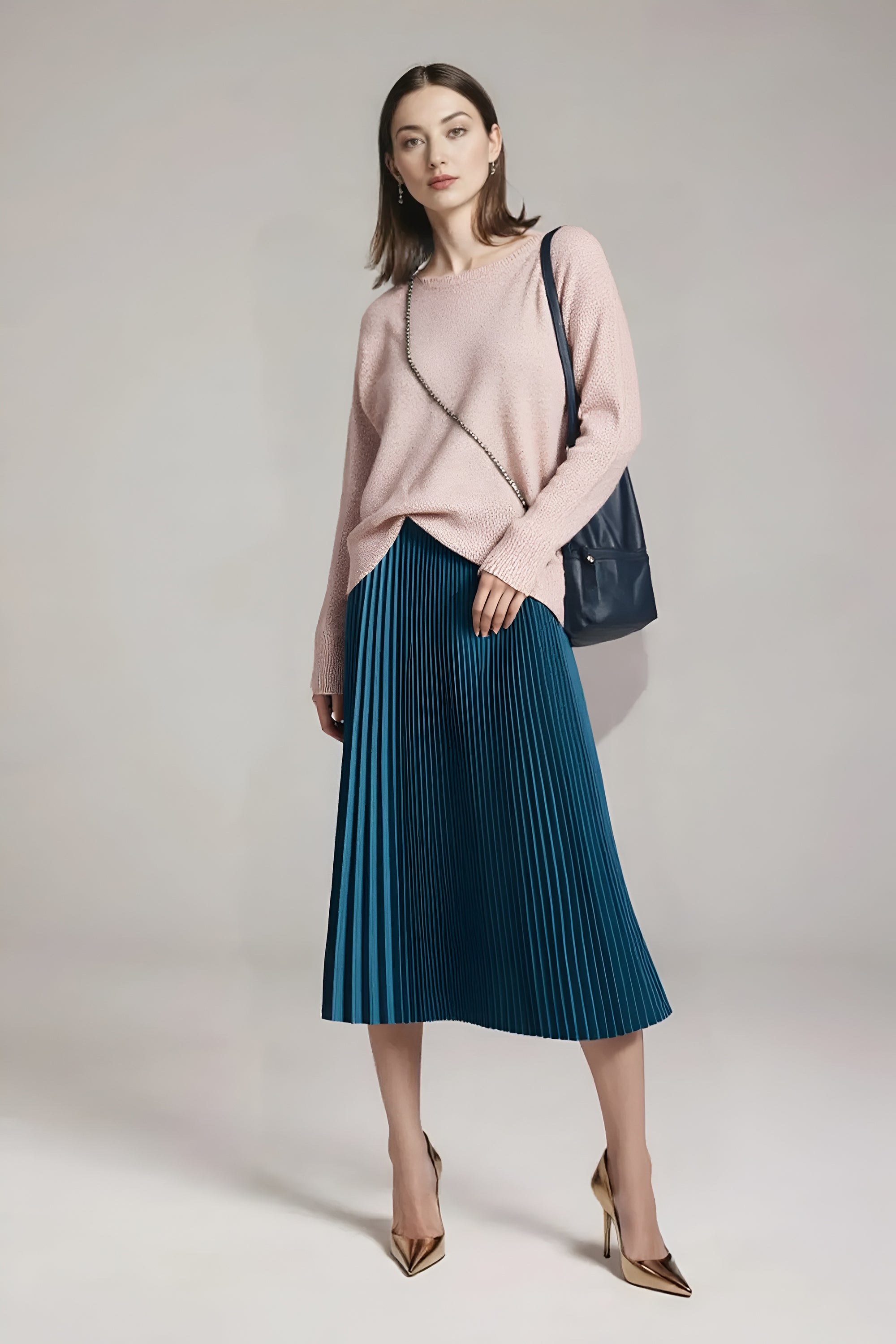 Plisowana spódnica retro na każdą porę roku