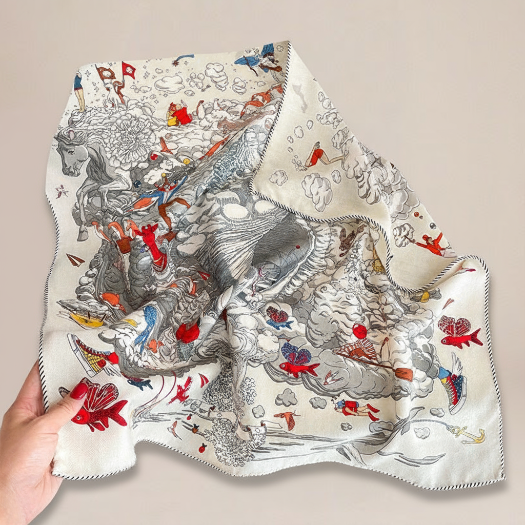 Wzorzysta chusta orientalna